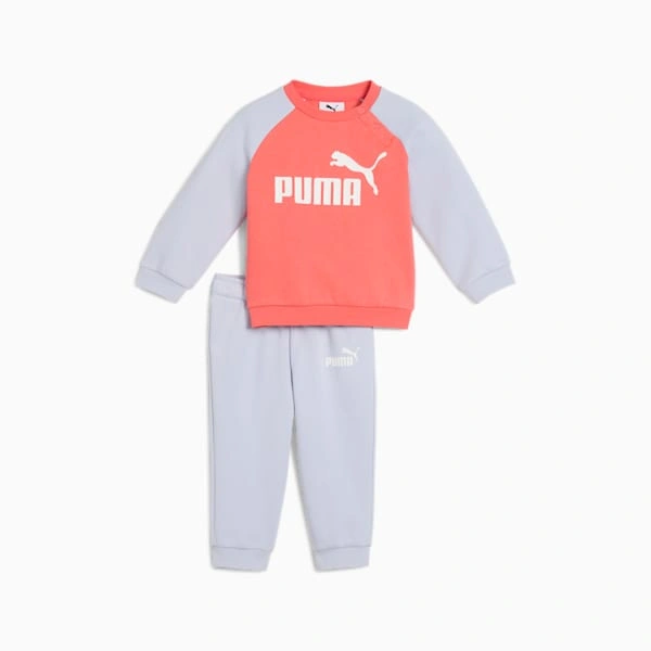 PUMA Minicats: Entzückendes Raglan-Set für kleine Entdecker! Bequeme Crew & Hose, Spielspaß garantiert!